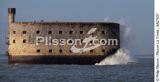 Fort-Boyard - © Philip Plisson / Plisson La Trinité / AA27637 - Nos reportages photos - Vague
