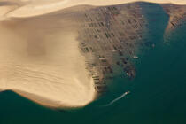 Arguin Sand Bank © Philip Plisson / Plisson La Trinité / AA28081 - Photo Galleries - Shellfish farming