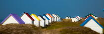 Cabanes de Gouville-sur-mer © Philip Plisson / Plisson La Trinité / AA28367 - Nos reportages photos - Dune