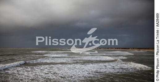 Port of la Cotinière on Oléron island - © Philip Plisson / Plisson La Trinité / AA28489 - Photo Galleries - Grey sky