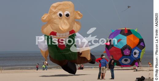International Meetings of kites in Berck sur Mer [AT] - © Philip Plisson / Plisson La Trinité / AA28620 - Photo Galleries - Sport and Leisure