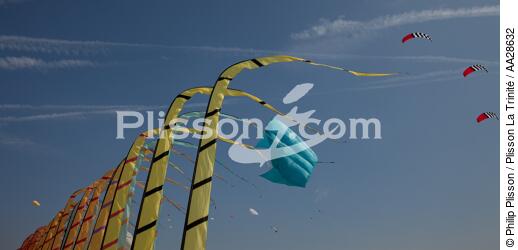 International Meetings of kites in Berck sur Mer [AT] - © Philip Plisson / Plisson La Trinité / AA28632 - Photo Galleries - Town [62]