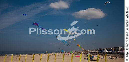International Meetings of kites in Berck sur Mer [AT] - © Philip Plisson / Plisson La Trinité / AA28640 - Photo Galleries - Nord-Pas-de-Calais