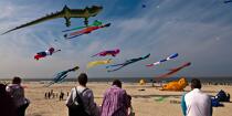 International Meetings of kites in Berck sur Mer [AT] © Philip Plisson / Plisson La Trinité / AA28668 - Photo Galleries - Sport and Leisure
