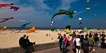 International Meetings of kites in Berck sur Mer [AT] © Philip Plisson / Plisson La Trinité / AA28672 - Photo Galleries - Nord-Pas-de-Calais