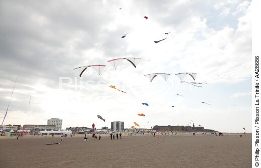 International Meetings of kites in Berck sur Mer [AT] - © Philip Plisson / Plisson La Trinité / AA28686 - Photo Galleries - International Meeting of Kite in Berck-sur-Mer.