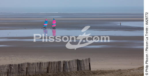 Sur la plage au Touquet - © Philip Plisson / Plisson La Trinité / AA28772 - Nos reportages photos - Sport et loisir