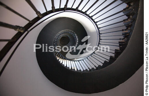 Ile de Patiras - © Philip Plisson / Plisson La Trinité / AA28821 - Nos reportages photos - Escalier