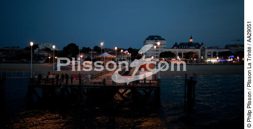 Arcachon - © Philip Plisson / Plisson La Trinité / AA29051 - Nos reportages photos - Nuit