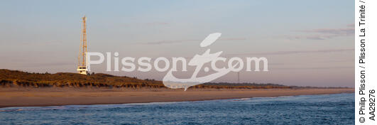 Semaphore from Le Verdon - © Philip Plisson / Plisson La Trinité / AA29276 - Photo Galleries - Gironde estuary