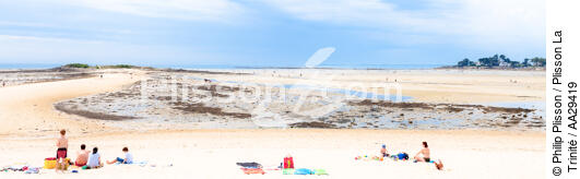 Men Du beach - © Philip Plisson / Plisson La Trinité / AA29419 - Photo Galleries - Big tides