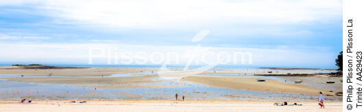 Men Du beach - © Philip Plisson / Plisson La Trinité / AA29423 - Photo Galleries - Trinité-sur-Mer [The]