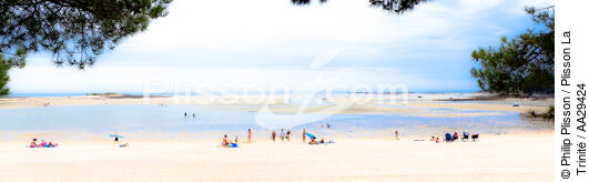 Men Du beach - © Philip Plisson / Plisson La Trinité / AA29424 - Photo Galleries - Trinité-sur-Mer [The]