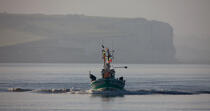 Pêche au Maigre dans l'estuaire de la Gironde © Philip Plisson / Plisson La Trinité / AA29586 - Nos reportages photos - Hydrologie
