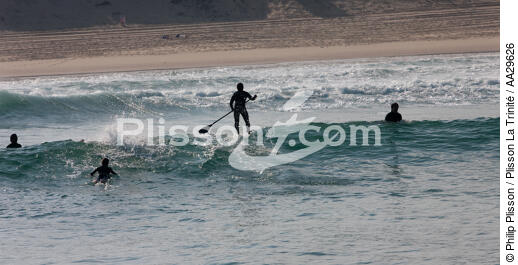 Stand up Paddle - © Philip Plisson / Plisson La Trinité / AA29626 - Nos reportages photos - Sport et loisir