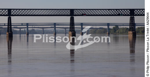 On the Dordogne river - © Philip Plisson / Plisson La Trinité / AA29644 - Photo Galleries - Bridge