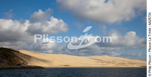 The dune du Pilat - © Philip Plisson / Plisson La Trinité / AA29734 - Photo Galleries - Paraglider