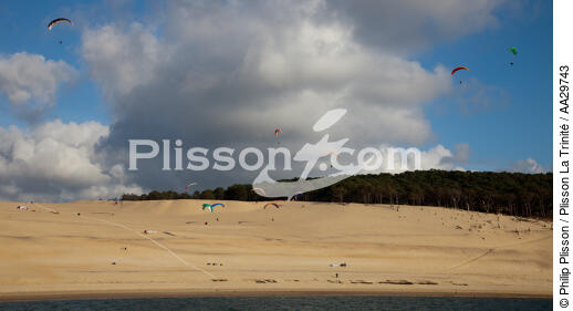The dune du Pilat - © Philip Plisson / Plisson La Trinité / AA29743 - Photo Galleries - Aquitaine