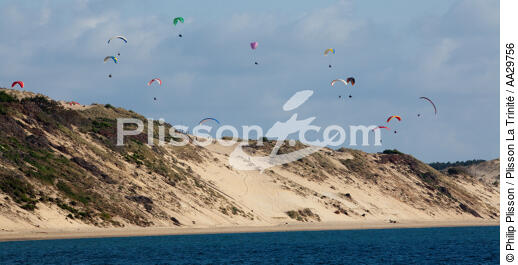 La dune du Pilat - © Philip Plisson / Plisson La Trinité / AA29756 - Nos reportages photos - Gironde