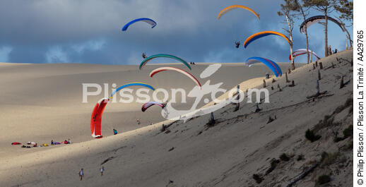The dune du Pilat - © Philip Plisson / Plisson La Trinité / AA29765 - Photo Galleries - Aquitaine