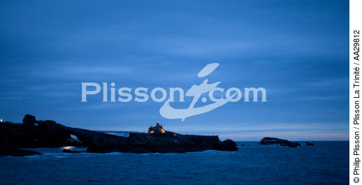 Biarritz - © Philip Plisson / Plisson La Trinité / AA29812 - Nos reportages photos - Nuit