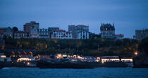 Biarritz © Philip Plisson / Plisson La Trinité / AA29817 - Nos reportages photos - Nuit