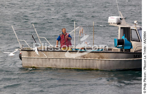 Fisherman on the Aber Ildut - © Philip Plisson / Plisson La Trinité / AA29864 - Photo Galleries - Fishing vessel