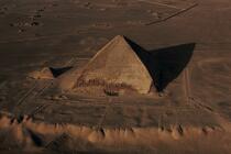 Pyramide dite rhomboïdale du roi Snéfou à Dachour et sa pyramide satellite © Philip Plisson / Plisson La Trinité / AA30075 - Nos reportages photos - Pyramide