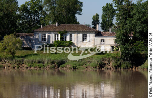 Sur la Dordogne - © Philip Plisson / Plisson La Trinité / AA30105 - Nos reportages photos - Rivière