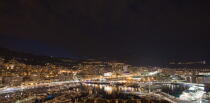 Monaco, vu du ciel. © Guillaume Plisson / Plisson La Trinité / AA30202 - Nos reportages photos - Nuit