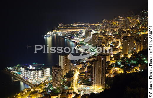 Monaco, from the sky. - © Guillaume Plisson / Plisson La Trinité / AA30204 - Photo Galleries - Night