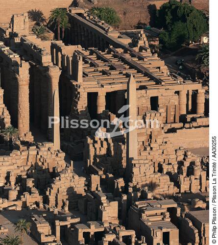 Le temple d'Amon à Karnak - © Philip Plisson / Plisson La Trinité / AA30255 - Nos reportages photos - Egypte
