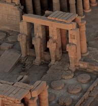 Le Ramesseum à Louxor. © Philip Plisson / Plisson La Trinité / AA30267 - Nos reportages photos - Ville [Egypte]