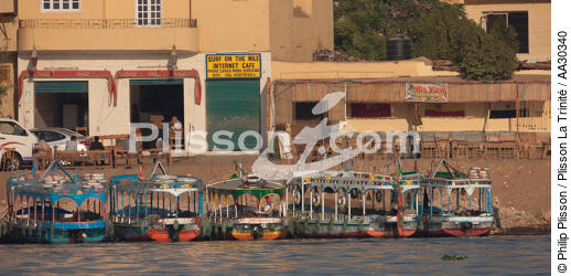 Sur le bord du Nil. - © Philip Plisson / Plisson La Trinité / AA30340 - Nos reportages photos - Fleuve [Egypte]