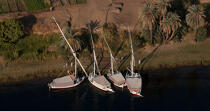 On Nile river. © Philip Plisson / Plisson La Trinité / AA30347 - Photo Galleries - Felucca