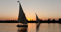Sur le Nil. © Philip Plisson / Plisson La Trinité / AA30350 - Nos reportages photos - Contre-jour