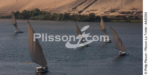 On Nile river. - © Philip Plisson / Plisson La Trinité / AA30354 - Photo Galleries - Egypt