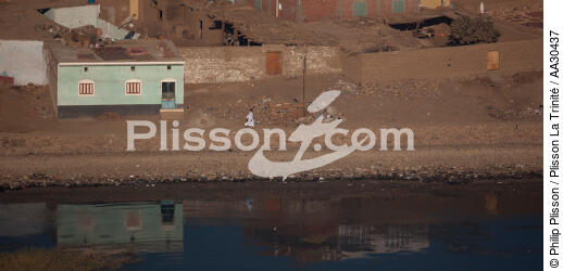 Sur les rives du Nil. - © Philip Plisson / Plisson La Trinité / AA30437 - Nos reportages photos - Maison