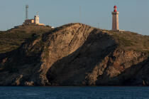 Le phare du Cap Béar à Port-Vendres © Philip Plisson / Plisson La Trinité / AA30574 - Nos reportages photos - Phare