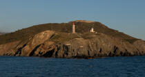 Cap Béar lighthouse in Port-Vendres © Philip Plisson / Plisson La Trinité / AA30584 - Photo Galleries - French Lighthouses