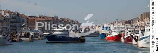 Sète - © Philip Plisson / Plisson La Trinité / AA30888 - Nos reportages photos - Port