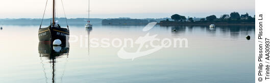 Petit matin dans le Golfe du Morbihan - © Philip Plisson / Plisson La Trinité / AA30937 - Nos reportages photos - Aube