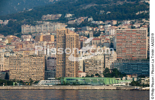 Monaco - © Philip Plisson / Plisson La Trinité / AA32319 - Nos reportages photos - De La Napoule à Menton