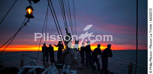 L'Ecole des Mousse à bord du Belem - © Philip Plisson / Plisson La Trinité / AA32572 - Nos reportages photos - Grand voilier