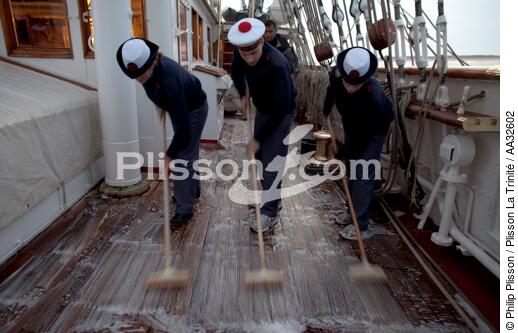 The School of foam aboard the Belem [AT] - © Philip Plisson / Plisson La Trinité / AA32602 - Photo Galleries - Three masts