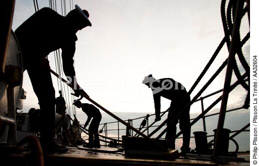L'Ecole des Mousse à bord du Belem - © Philip Plisson / Plisson La Trinité / AA32604 - Nos reportages photos - Marine nationale