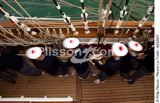 The School of foam aboard the Belem [AT] - © Philip Plisson / Plisson La Trinité / AA32607 - Photo Galleries - Tall ship / Sailing ship