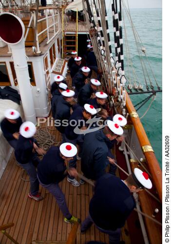 L'Ecole des Mousse à bord du Belem - © Philip Plisson / Plisson La Trinité / AA32609 - Nos reportages photos - Grand voilier