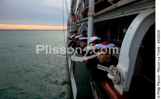 L'Ecole des Mousse à bord du Belem - © Philip Plisson / Plisson La Trinité / AA32628 - Nos reportages photos - Grand voilier