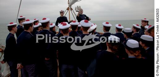 The School of foam aboard the Belem [AT] - © Philip Plisson / Plisson La Trinité / AA32633 - Photo Galleries - Tall ship / Sailing ship